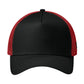 Unisex Snapback Trucker Cap - NE205 - Flag Black/Scarlet