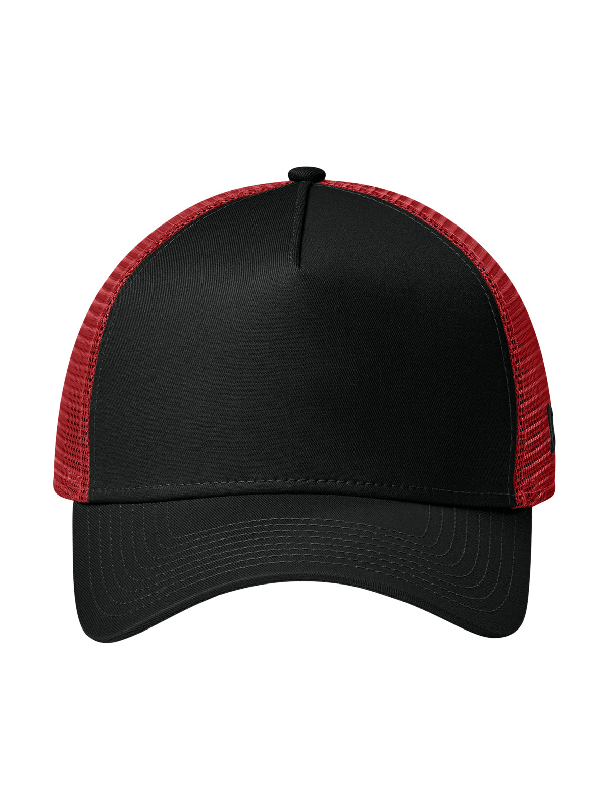 Unisex Snapback Trucker Cap - NE205 - Flag Black/Scarlet