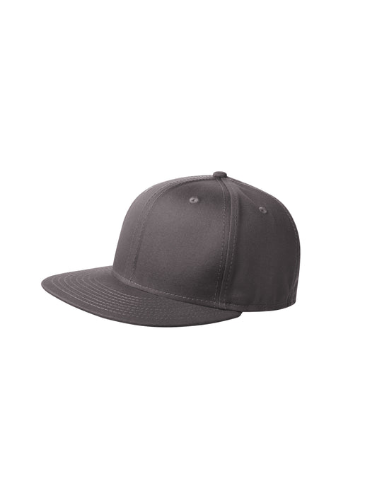 Unisex Flat Bill Snapback Cap - NE400 - Charcoal