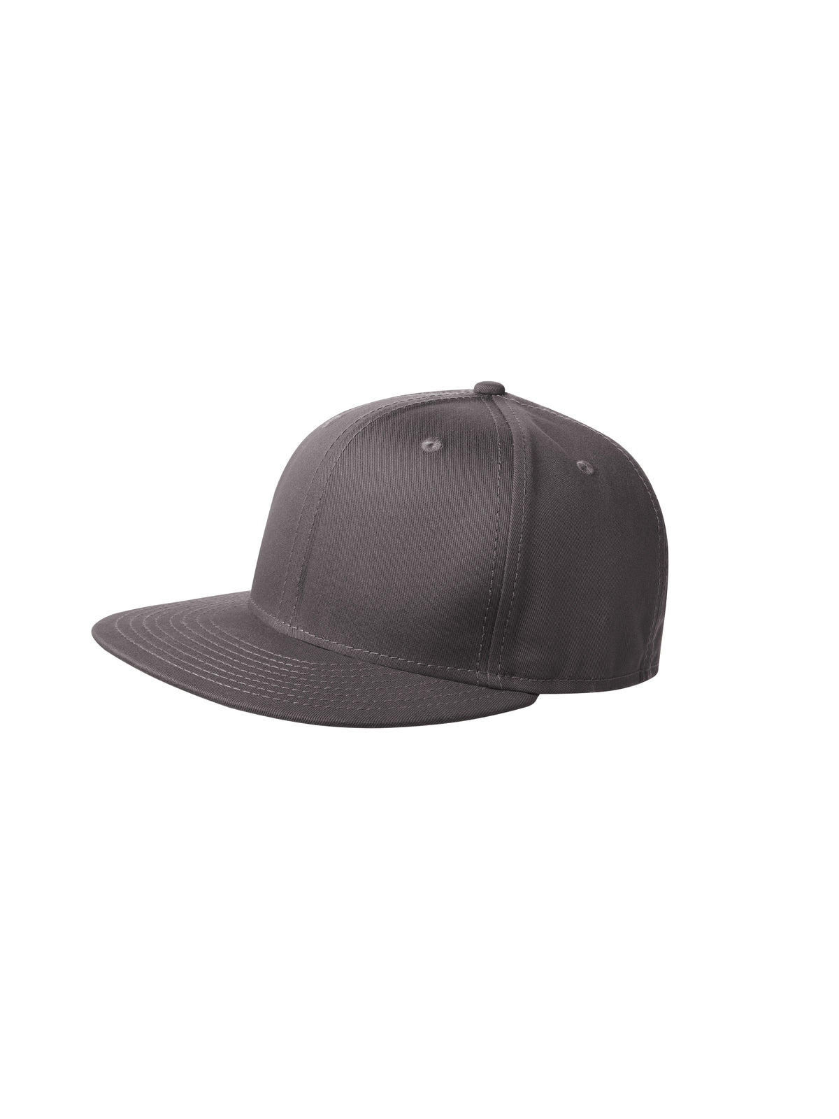 Unisex Flat Bill Snapback Cap - NE400 - Charcoal