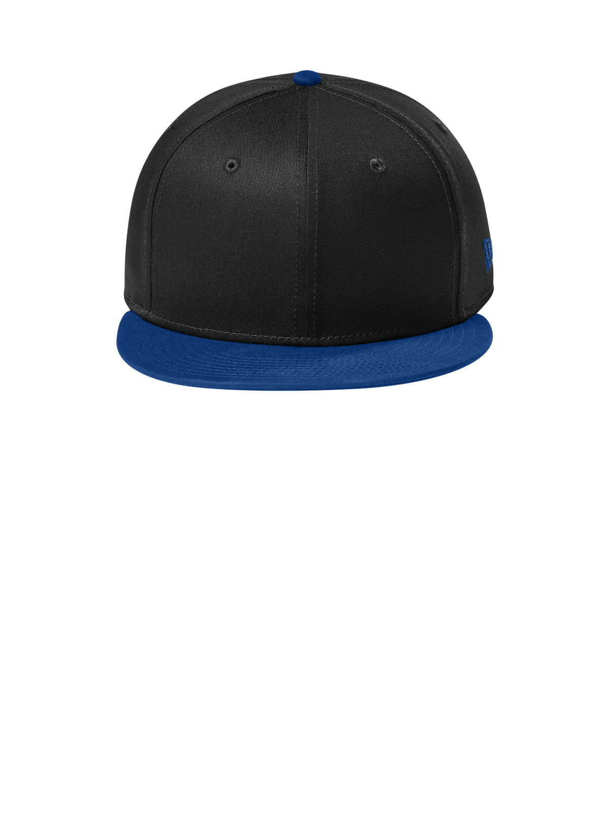 Unisex Flat Bill Snapback Cap - NE400 - Flag Black/Royal