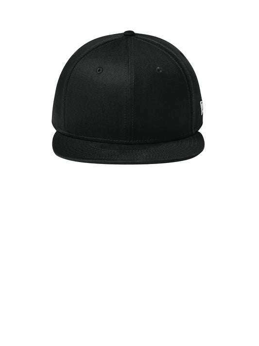 Unisex Flat Bill Snapback Cap - NE400 - Flag Black
