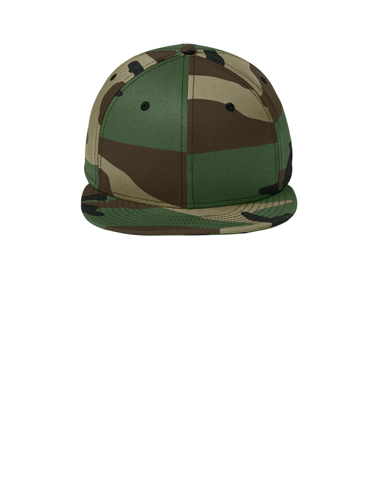 Unisex Flat Bill Snapback Cap - NE400 - Flag Camo