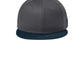 Unisex Flat Bill Snapback Cap - NE400 - Flag Charcoal/Deep Navy