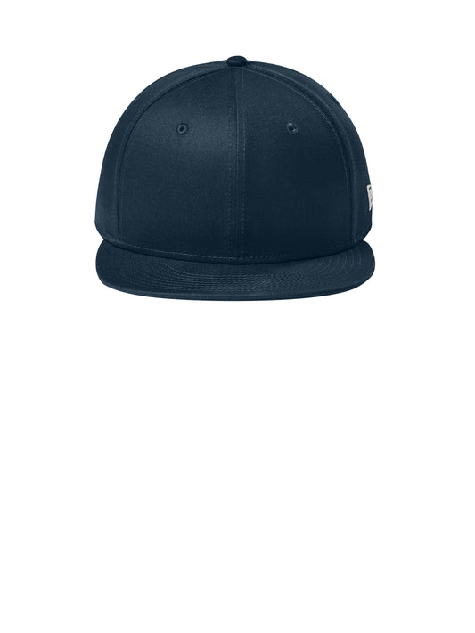 Unisex Flat Bill Snapback Cap - NE400 - Flag Deep Navy