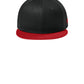 Unisex Flat Bill Snapback Cap - NE400 - Flag Black/Scarlet