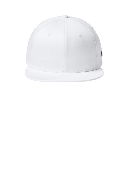 Unisex Flat Bill Snapback Cap - NE400 - Flag White