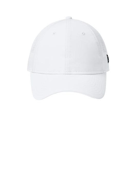 Unisex Perforated Performance Cap - NE406 - Flag White