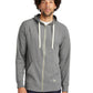 Men's 2-Pocket Sueded Full-Zip Hoodie - NEA122 - Shadow Grey Heather