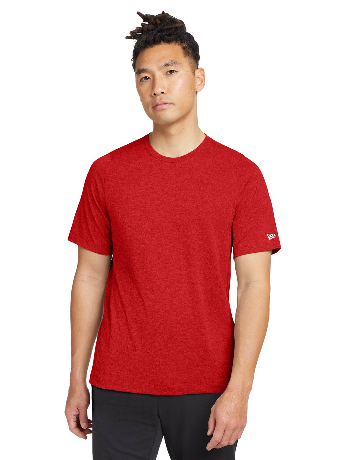 Men's Pocketless Performance Crew Tee - NEA200 - Scarlet