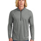 Men's Pocketless Power 1/2-Zip Sweatshirt - NEA228 - Shadow Grey Heather