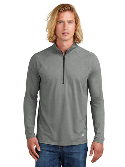 Men's Pocketless Power 1/2-Zip Sweatshirt - NEA228 - Shadow Grey Heather