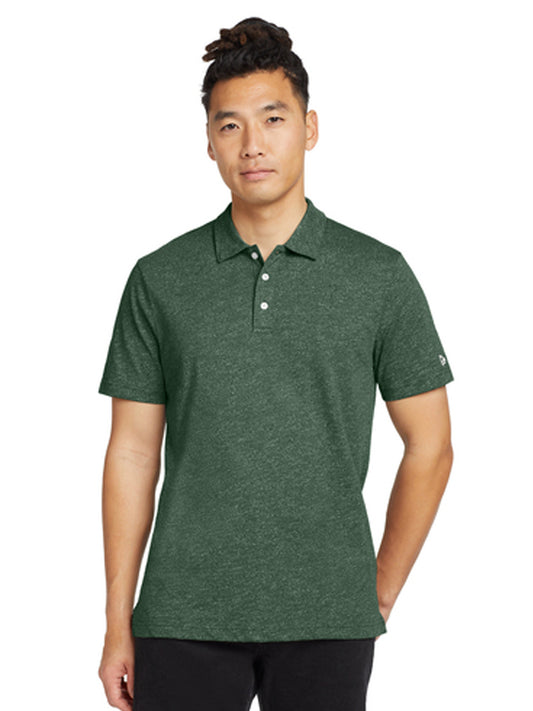 Men's Slub Twist Polo - NEA301 - Dark Green Twist