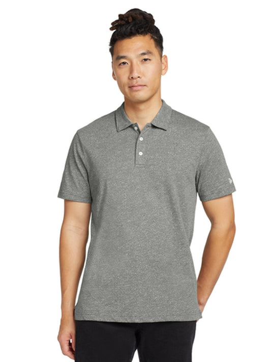 Men's Slub Twist Polo - NEA301 - Shadow Grey Twist