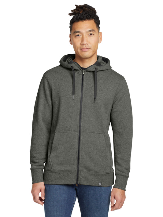 Men's French Terry Full-Zip Hoodie - NEA502 - Black Twist