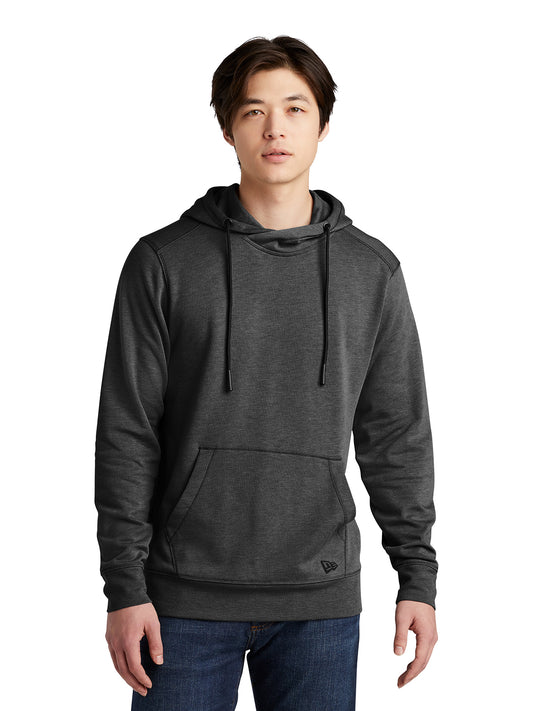 Men's Fleece Hoodie - NEA510 - Black Heather