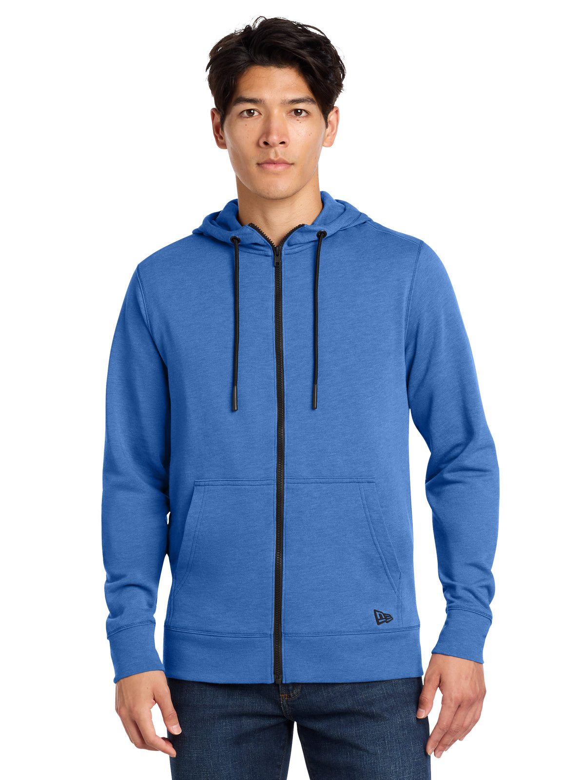 Men's Tri-Blend Fleece Full-Zip Hoodie - NEA511 - Royal Heather