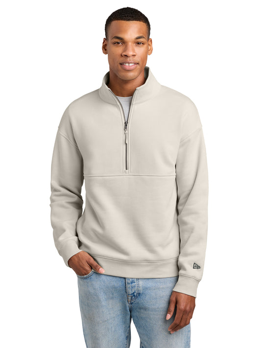 Men's Heritage Fleece 1/2-Zip Sweatshirt - NEA528 - Soft Beige