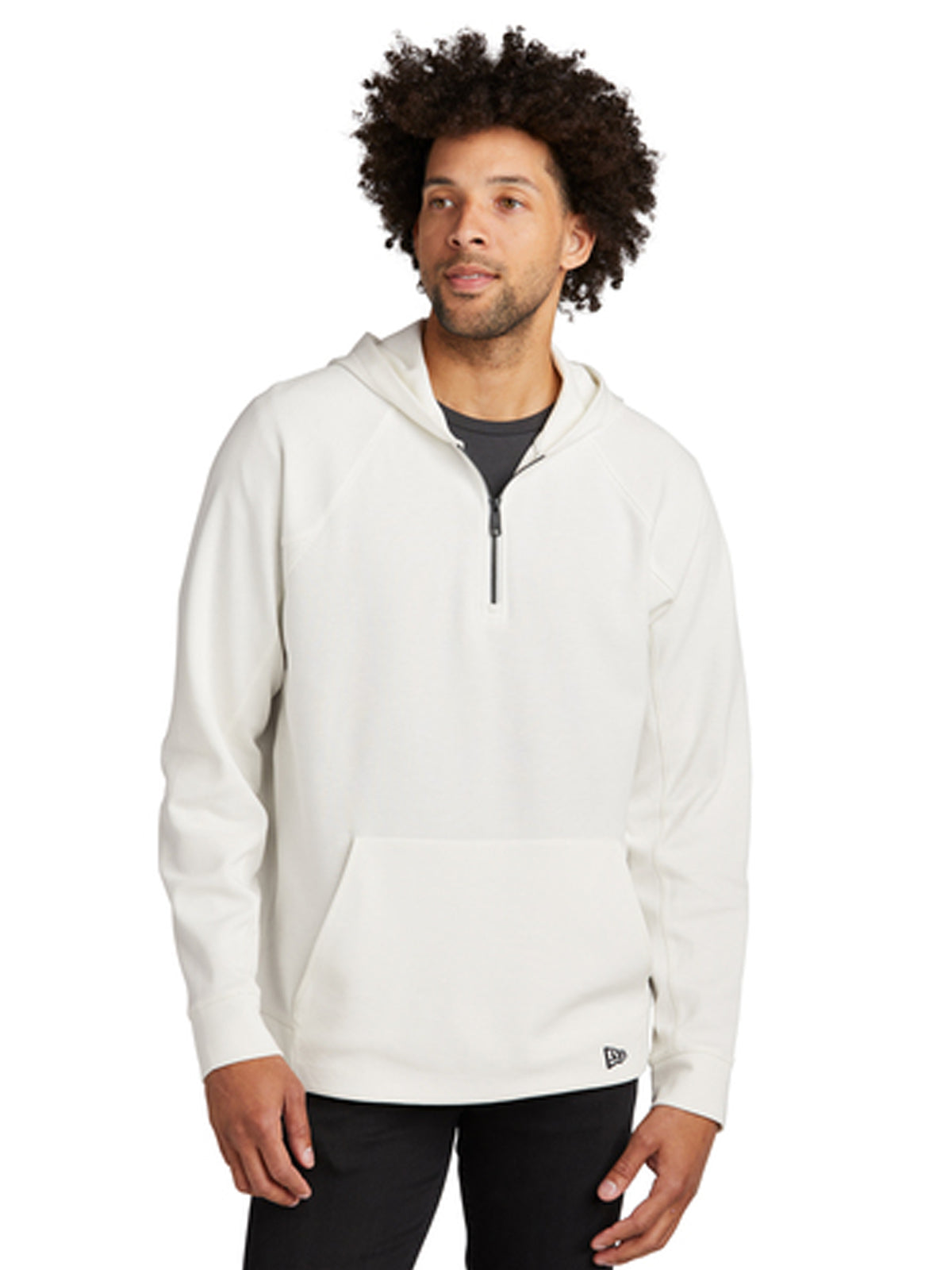 Men's 1-Pocket 1/4-Zip Hoodie - NEA541 - Fan White