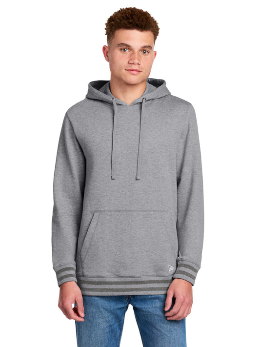 Men's Comeback Fleece Pullover Hoodie - NEA550 - Athletic Heather/Dark Heather Grey