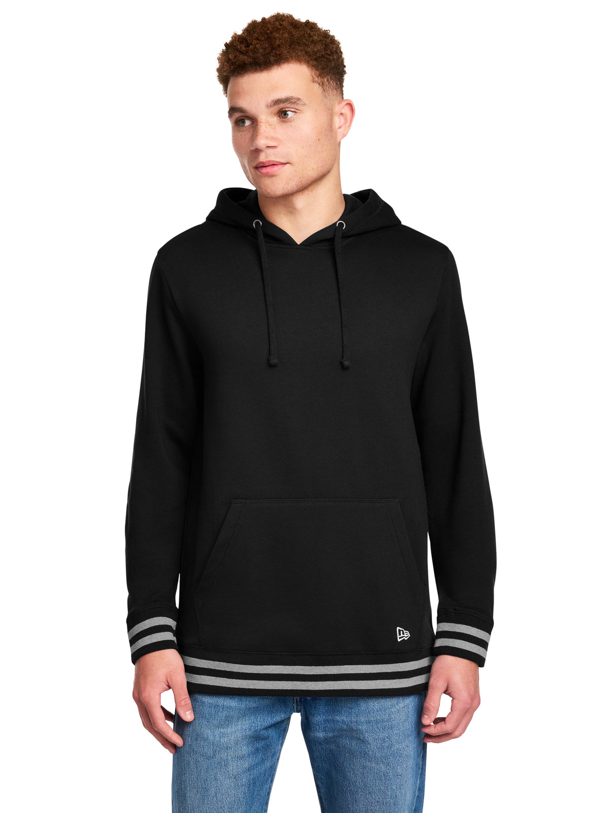 Men's Comeback Fleece Pullover Hoodie - NEA550 - Black/Athletic Heather
