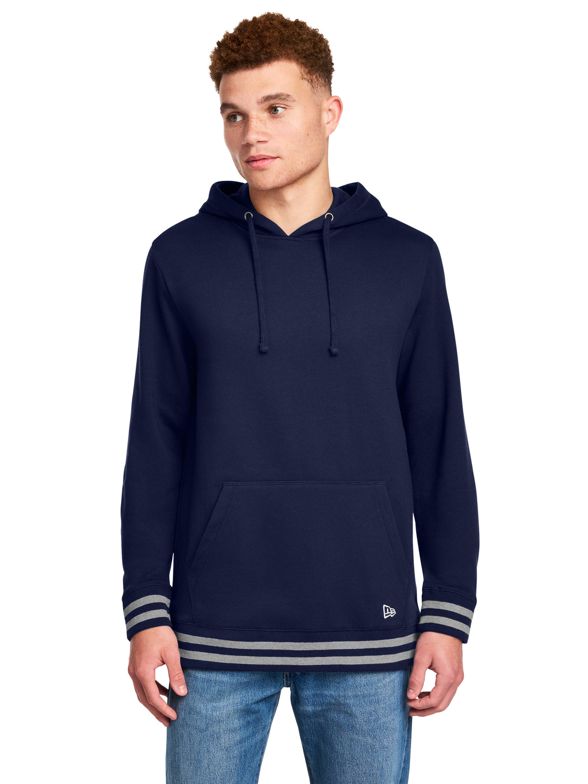 Men's Comeback Fleece Pullover Hoodie - NEA550 - True Navy/Athletic Heather
