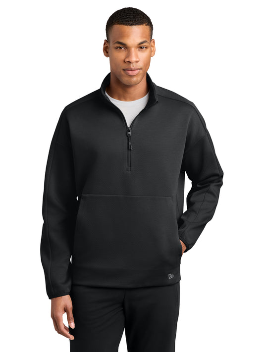 Men's Double Back 1/4-Zip Sweatshirt - NEA567 - Black