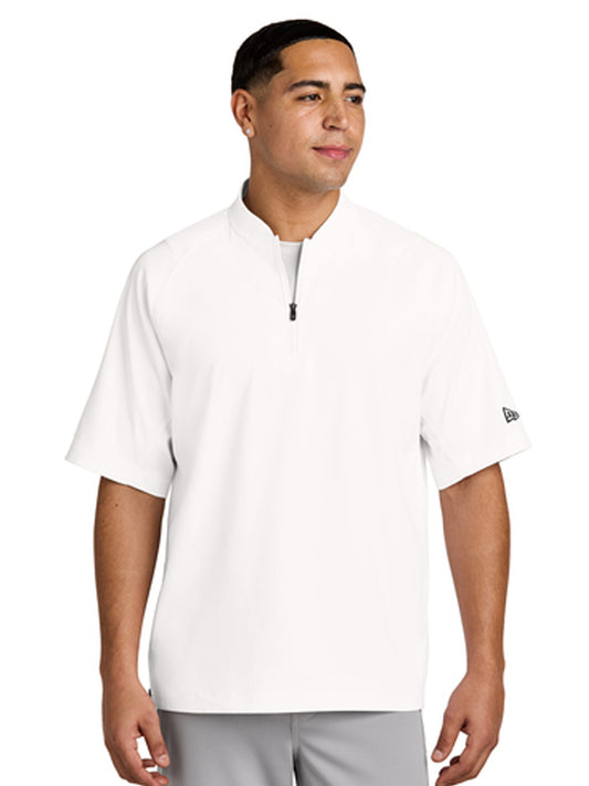 Men's Cage Short Sleeve 1/4-Zip Sweatshirt - NEA600 - White