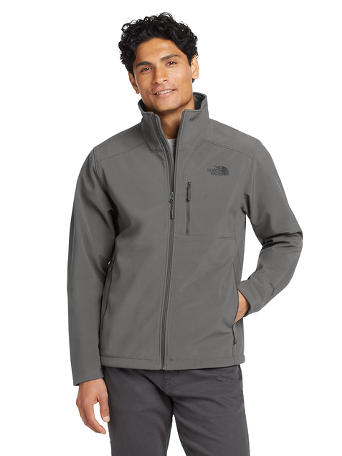 Men's Three-Pocket Apex Barrier Soft Shell Jacket - NF0A3LGT - Asphalt Grey