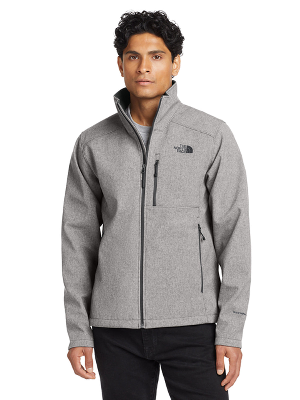 Men's Three-Pocket Apex Barrier Soft Shell Jacket - NF0A3LGT - TNF Medium Grey Heather