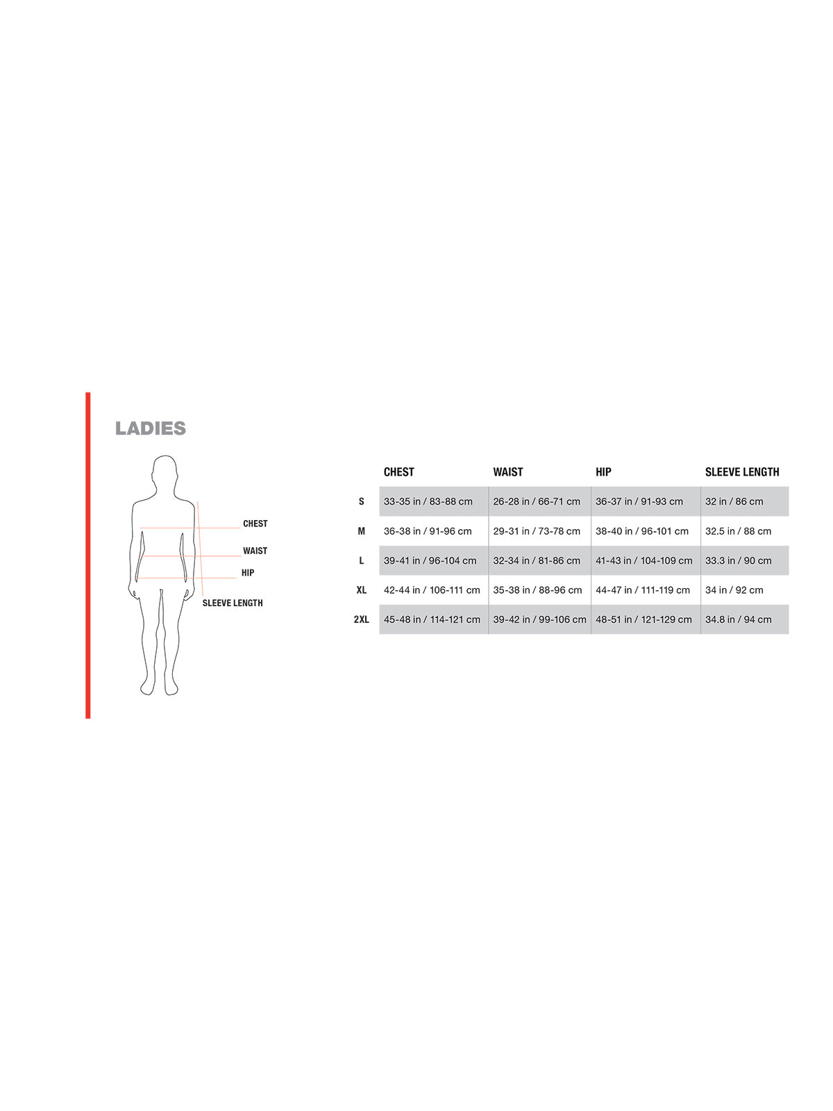 SIZECHART