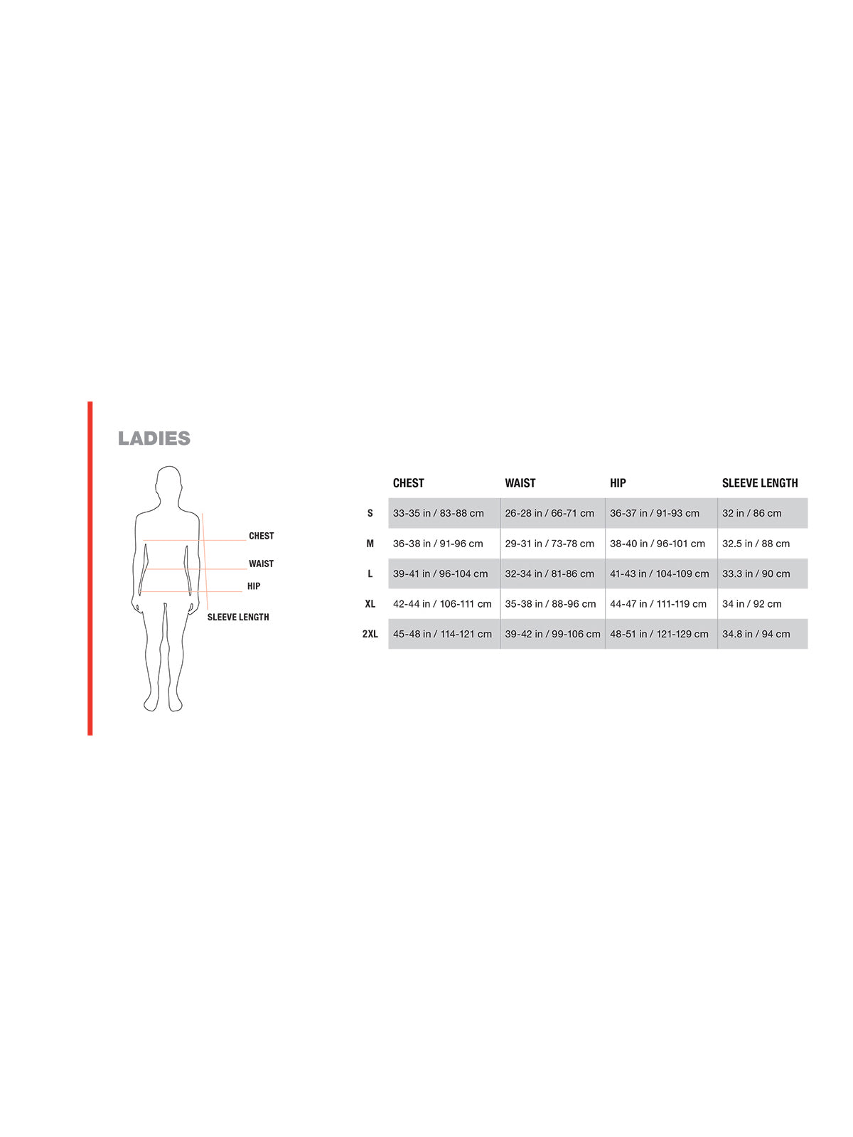 SIZECHART