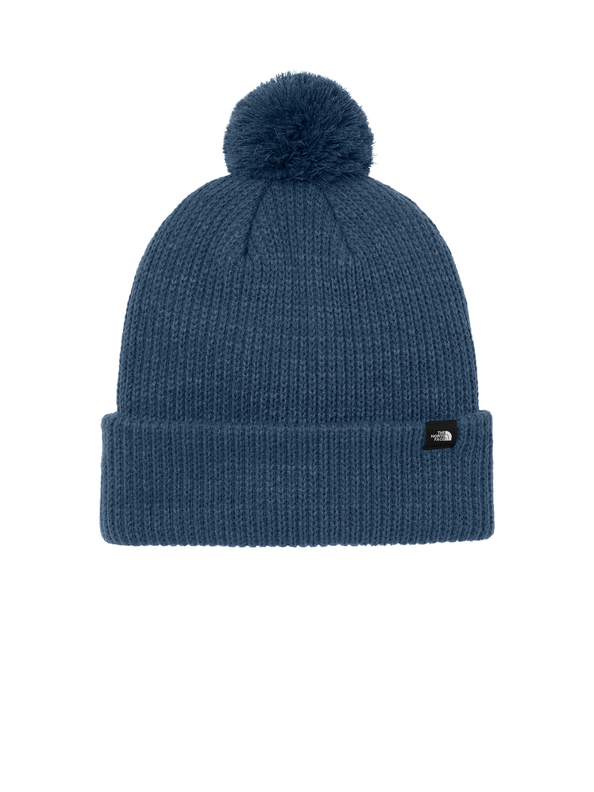 Women's Thick Top Pom Beanie - NF0A7RGI - Shady Blue