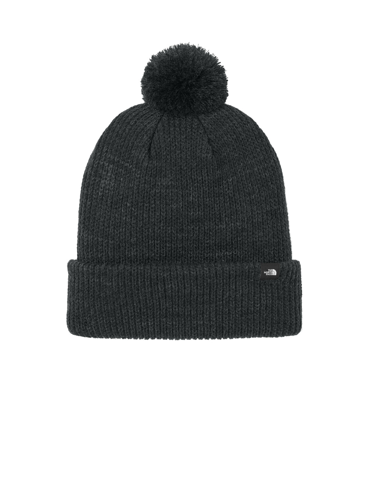 Women's Thick Top Pom Beanie - NF0A7RGI - TNF Black Heather