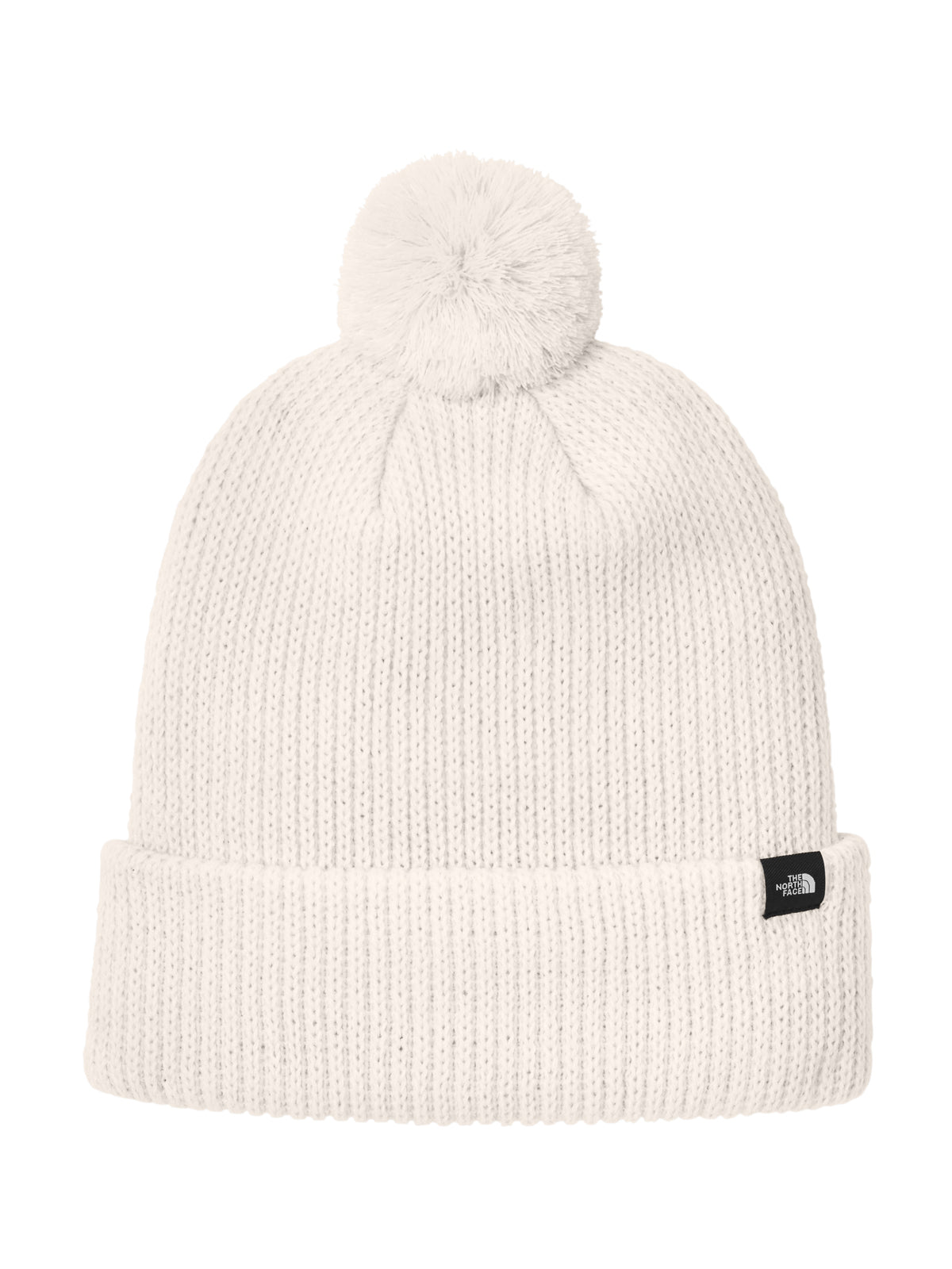 Women's Thick Top Pom Beanie - NF0A7RGI - Vintage White