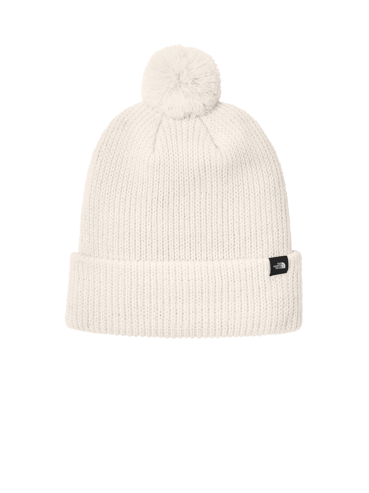 Women's Thick Top Pom Beanie - NF0A7RGI - Vintage White