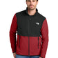 Men's 2-Pocket Glacier Full Zip Fleece Jacket - NF0A7V4J - Rage Red / TNF Black