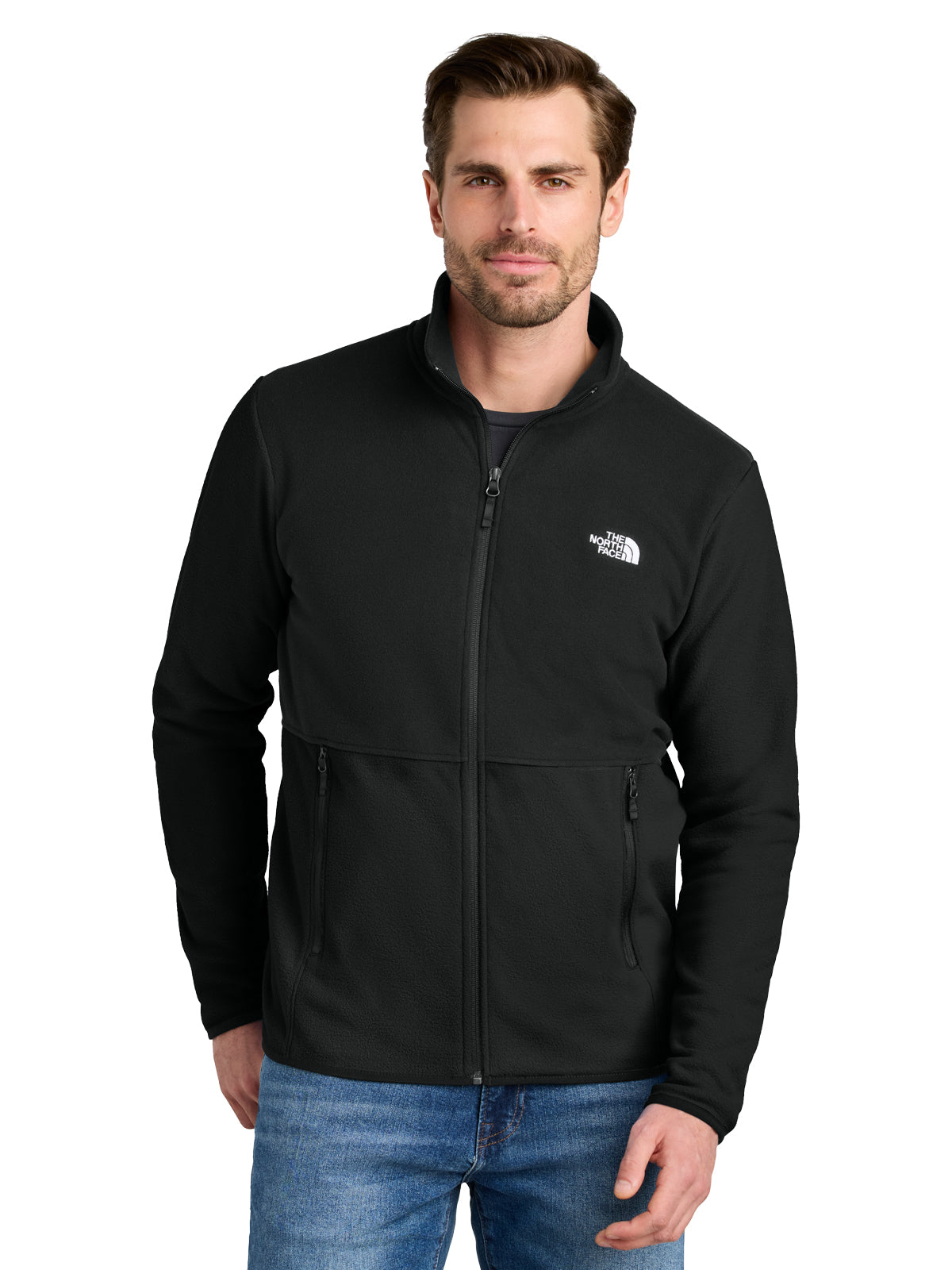 Men's 2-Pocket Glacier Full Zip Fleece Jacket - NF0A7V4J - TNF Black