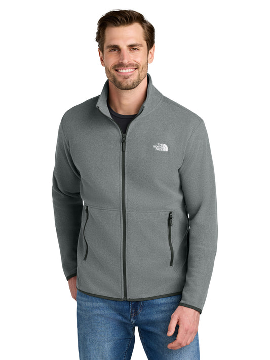 Men's 2-Pocket Glacier Full Zip Fleece Jacket - NF0A7V4J - TNF Medium Grey Heather