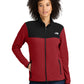 Women's 2-Pocket Glacier Full Zip Fleece Jacket - NF0A7V4K - Rage Red / TNF Black