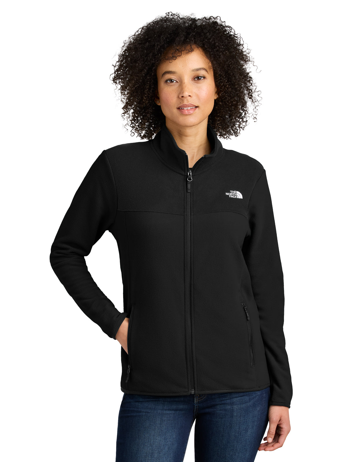 Women's 2-Pocket Glacier Full Zip Fleece Jacket - NF0A7V4K - TNF Black