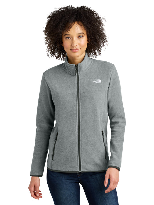Women's 2-Pocket Glacier Full Zip Fleece Jacket - NF0A7V4K - TNF Medium Grey Heather