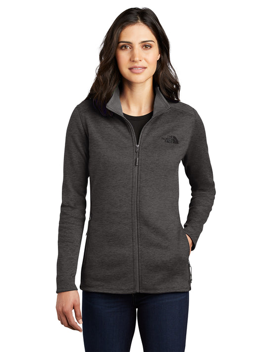 Women's Full-Zip Peached-Face Fleece Jacket - NF0A7V62 - TNF Dark Grey Heather