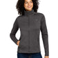 Women's Full-Zip Peached-Face Fleece Jacket - NF0A7V62 - TNF Dark Grey Heather