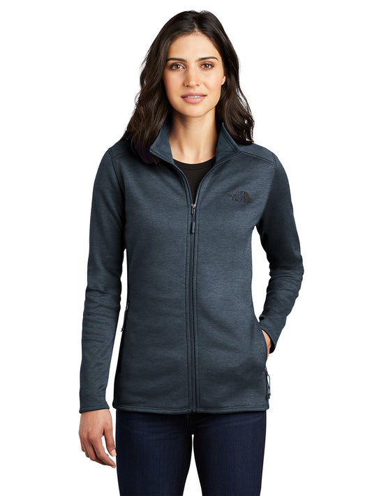 Women's Full-Zip Peached-Face Fleece Jacket - NF0A7V62 - Urban Navy Heather