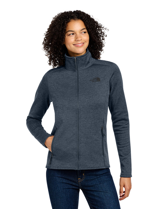 Women's Full-Zip Peached-Face Fleece Jacket - NF0A7V62 - Urban Navy Heather