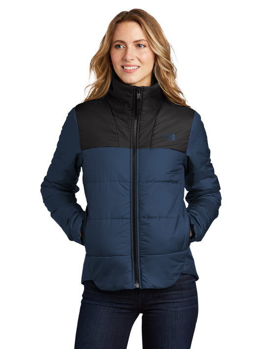 Women's Two-Pocket Chest Logo Everyday Insulated Jacket - NF0A7V6K - Shady Blue