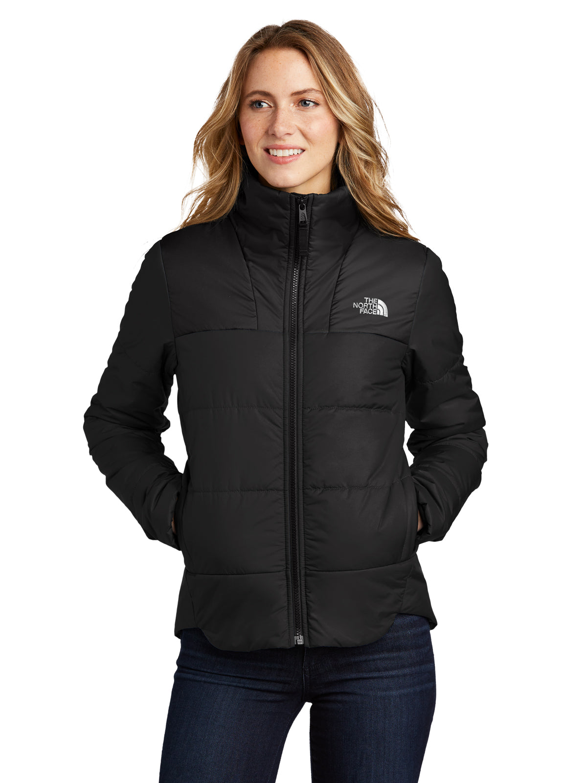 Women's Two-Pocket Chest Logo Everyday Insulated Jacket - NF0A7V6K - TNF Black