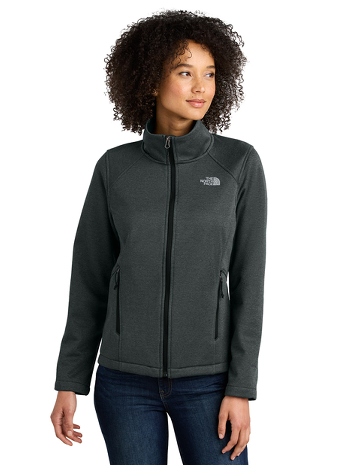 Women's 2-Pocket Soft Shell Jacket - NF0A88D4 - TNF Dark Grey Heather