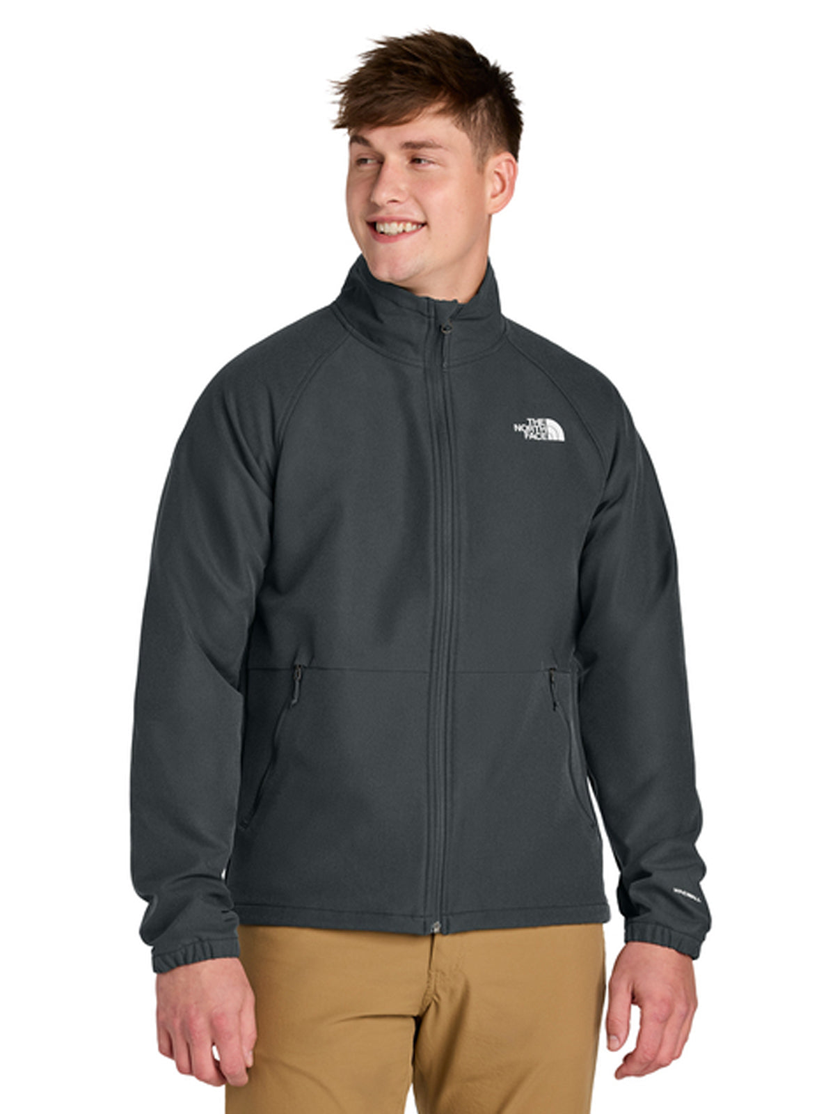 Men's Three-Pocket Barr Lake Soft Shell Jacket - NF0A8BUD - Asphalt Grey Dark Heather